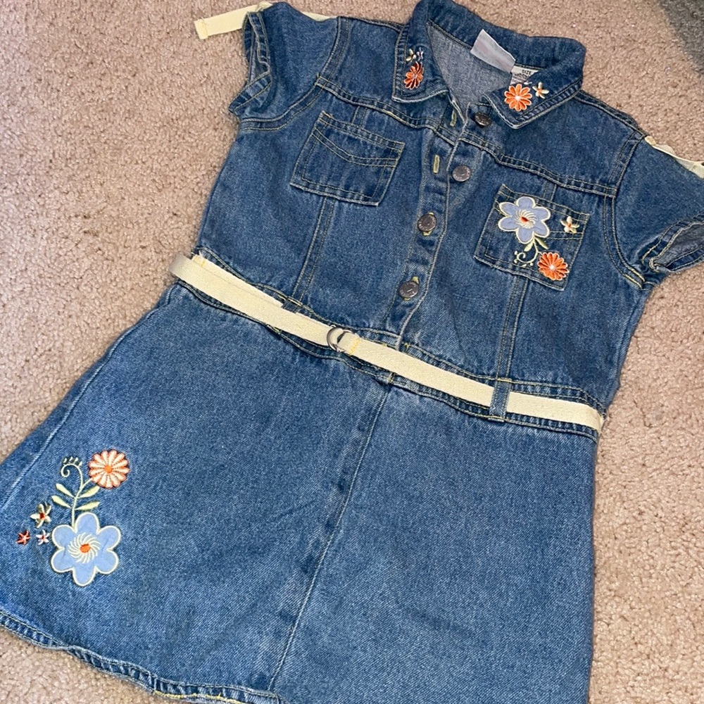 Young Hearts 6X Denim Dress